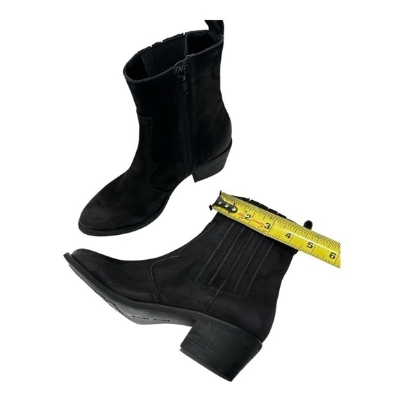 David Tate Baya Western Bootie black leather size 7 M - Picture 8 of 12